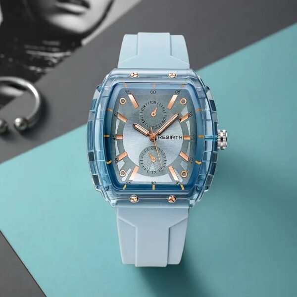 Reloj Para Mujer Con Correa De Silicona Y Pantalla Analógica