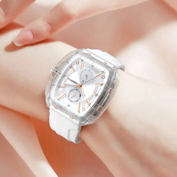 Reloj Para Mujer Con Correa De Silicona Y Pantalla Analógica - Image 2