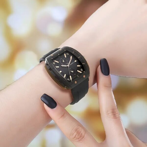Reloj Para Mujer Con Correa De Silicona Y Pantalla Analógica - Image 3