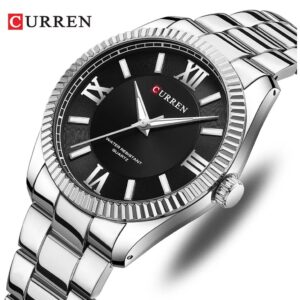 Reloj CURREN Original Banda De Acero Inoxidable 3ATM Impermeable 8453