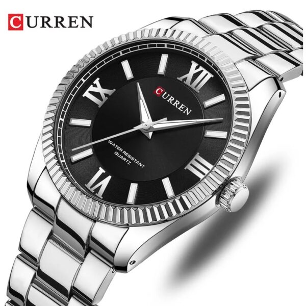 Reloj CURREN Original Banda De Acero Inoxidable 3ATM Impermeable 8453