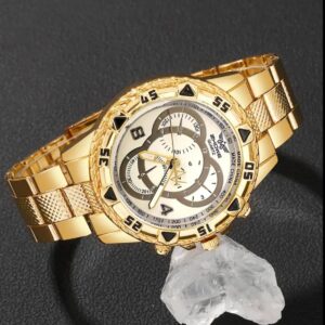 Reloj Con Esfera Grande Redonda Para Hombre