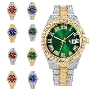 Reloj Cubano Diamantes Imitación De Lujo