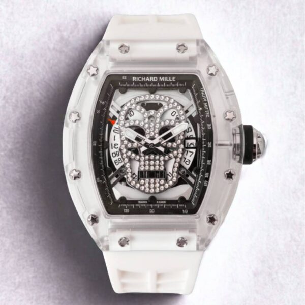 Reloj Richard Mille Skull Blanco