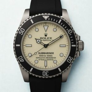 Reloj Estilo Rolex Submariner con Bisel Y Correa Negra