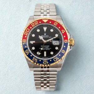 Reloj Rolex Bicolor Correa Acero Y Borde Dorado