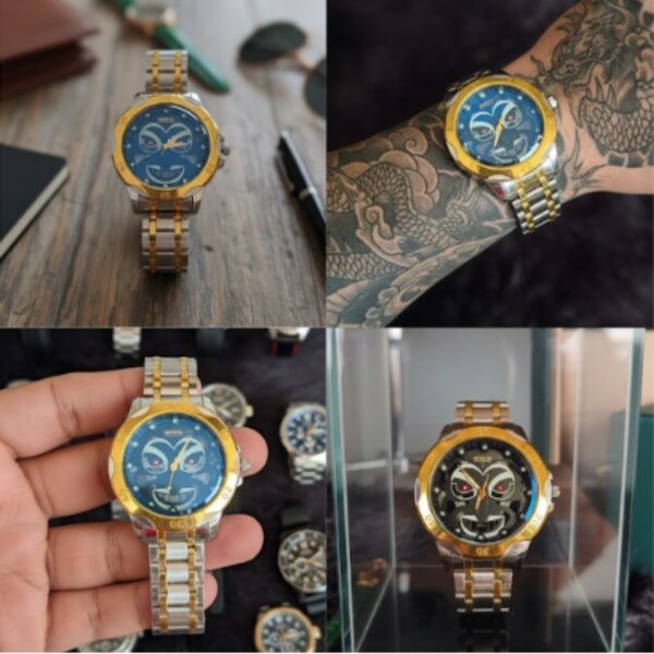 Reloj Invicta Reserve Plateado y Dorado Rostro Negro - Image 2