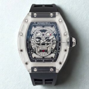 Reloj Richard Mille Skull Calavera plateada
