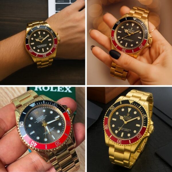 Reloj Rolex Oyster Perpetual Con Correa De Acero Y bisel Bicolor - Image 2
