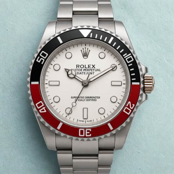 Reloj Rolex Datejust Superlative Chronometer Bisel Bicolor Negro Y Rojo