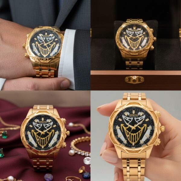 Reloj Invicta Reserve Dorado Rostro Negro - Image 2