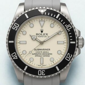 Reloj Rolex Submariner Con Bisel Negro Y Correa gris
