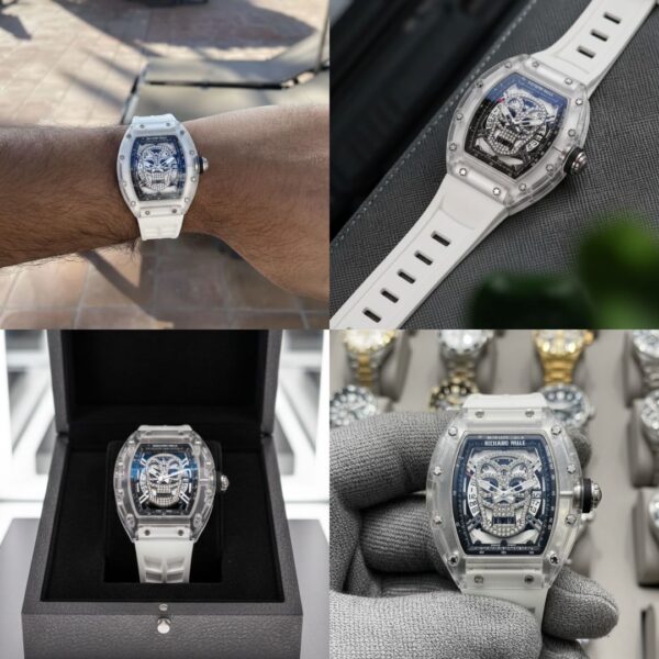 Reloj Richard Mille Skull Blanco - Image 2